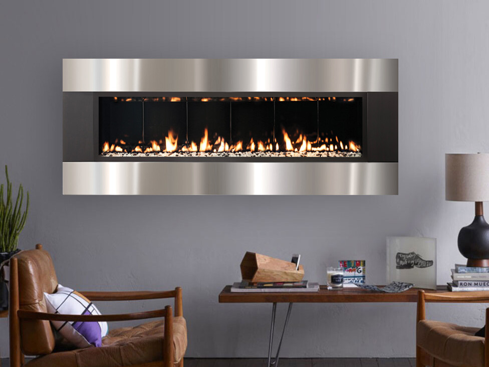 Solas Forty Wall Mounted Direct Vent Fireplace Combo